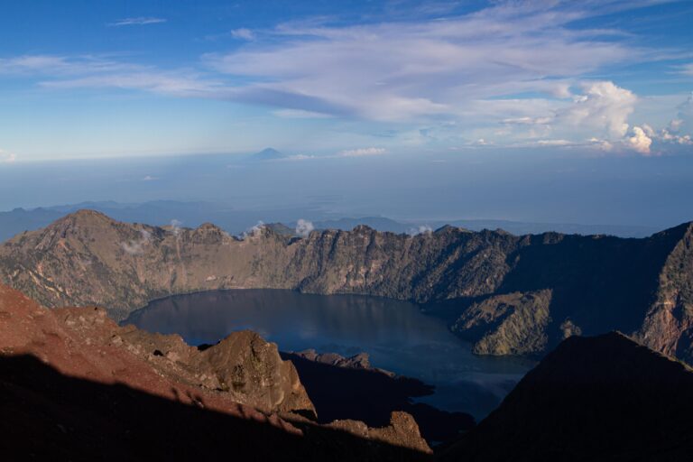 Mount Rinjani caldera lombok indonesia