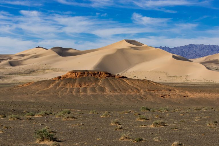 Gobi Desert at Khongoryn Else in Mongolia