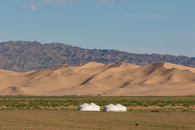 The Gobi Desert at Khongoryn Els in Mongolia