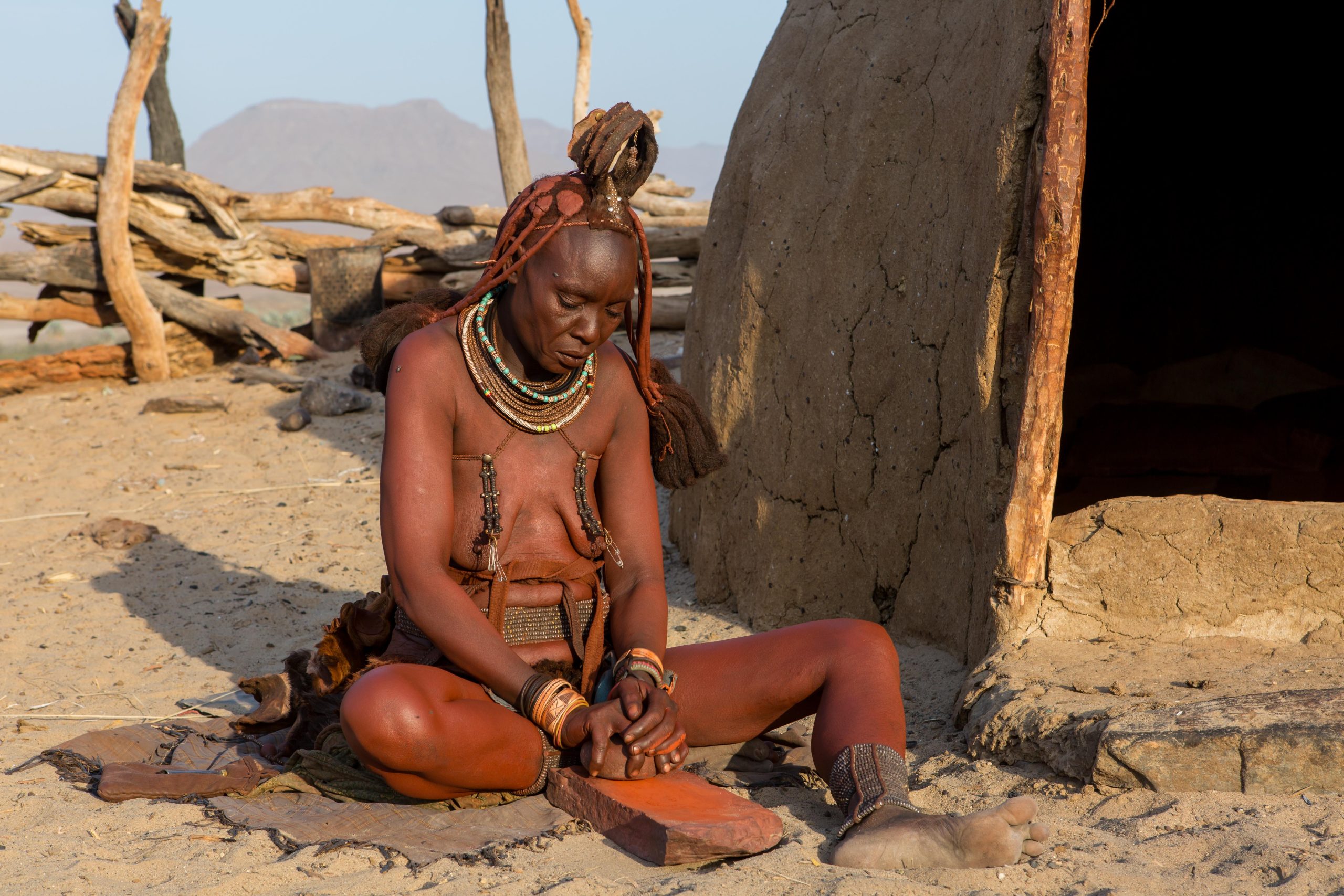 Himba, tribe,Namibia, Puros,woman,otjize