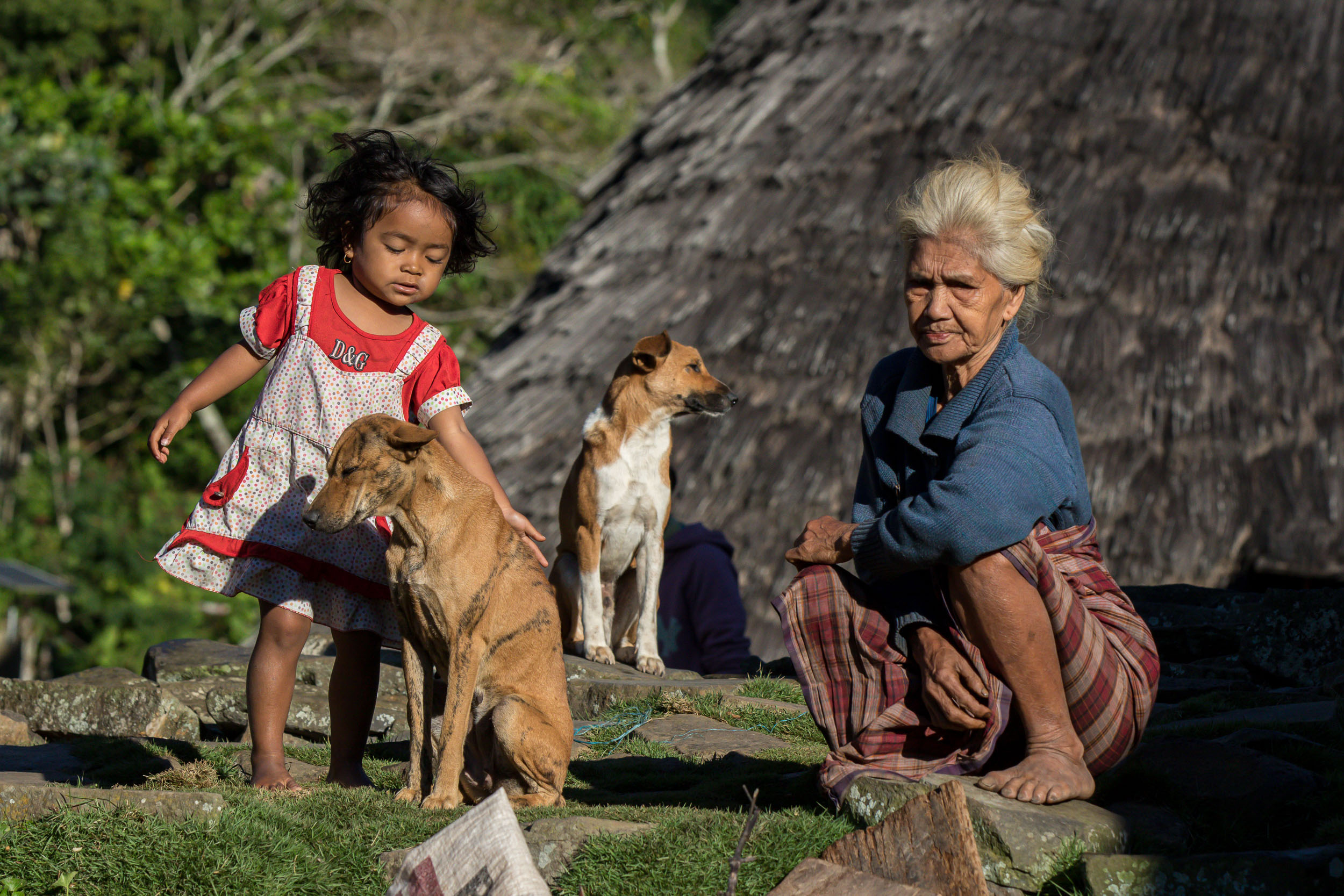 Manggarai people Wae Rebo village Flores Indonesia