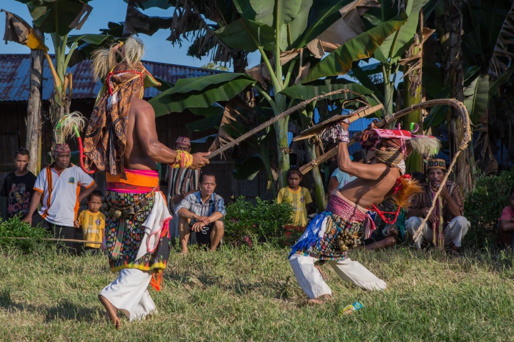 Caci - Whip fighting on Flores