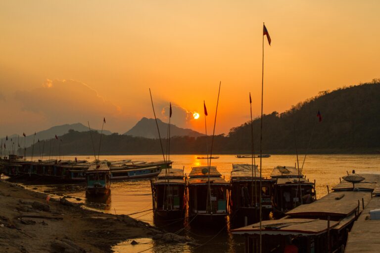The Mekong river at Luang Prabang, Laos