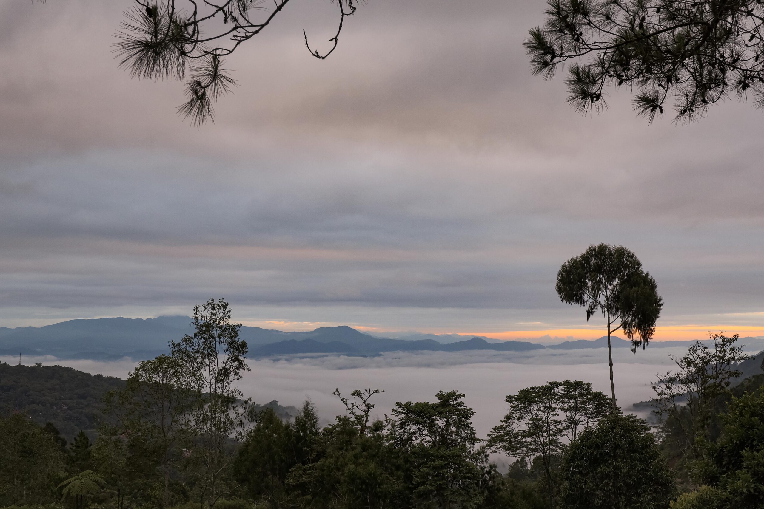 Sunrise over the highlands of South Sulawesi