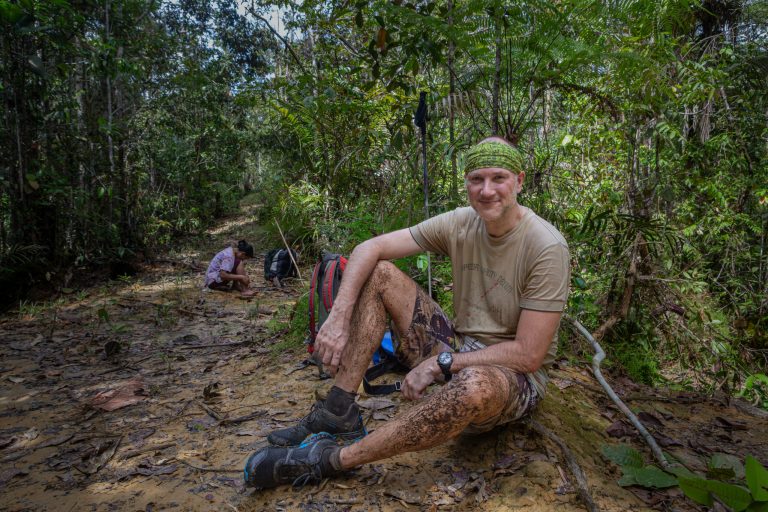 Toine IJsseldijk on Siberut Island