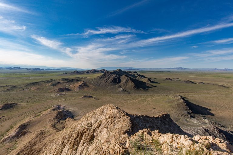 Khar Us Lake surroundings in western Mongolia