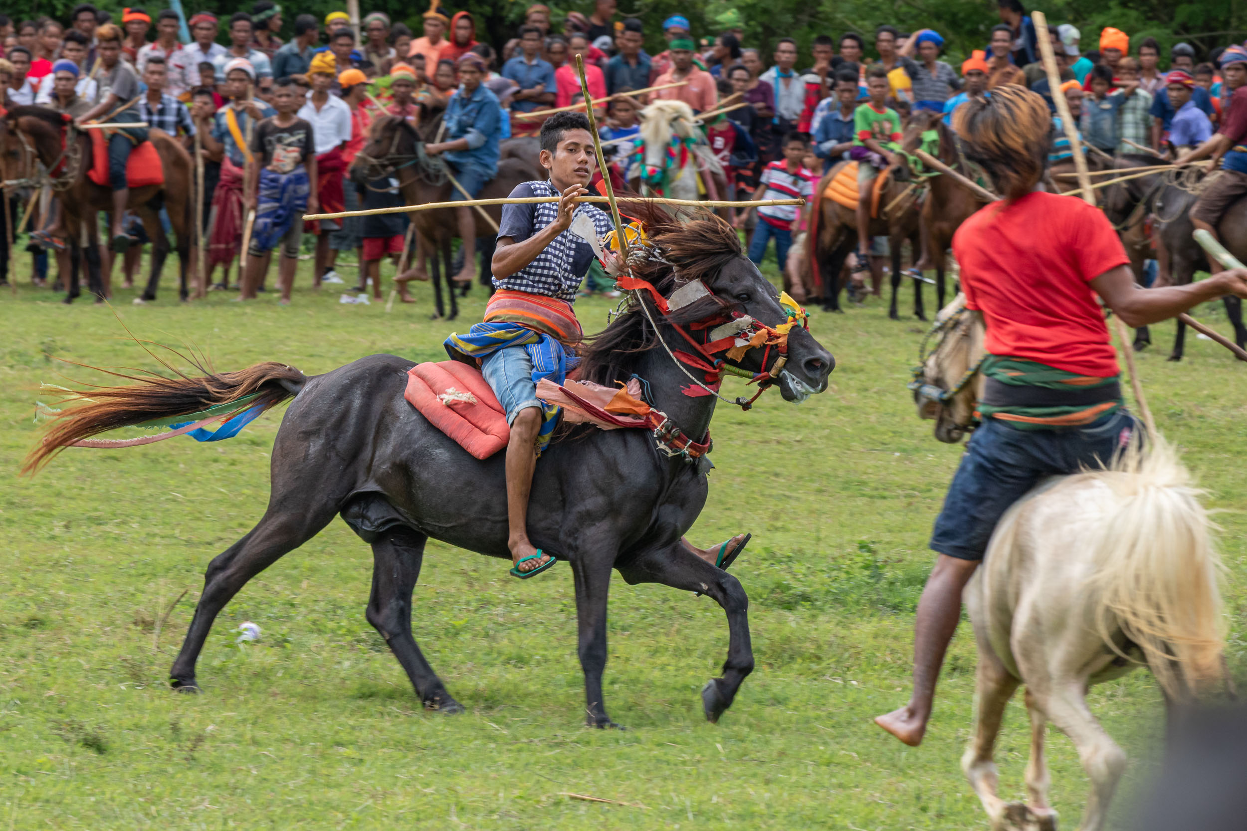Pasola ritual west sumba indonesia